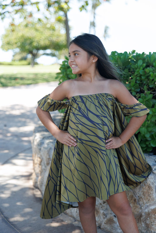 Keiki Makamae Dress Dri-Fit | Upena Brown