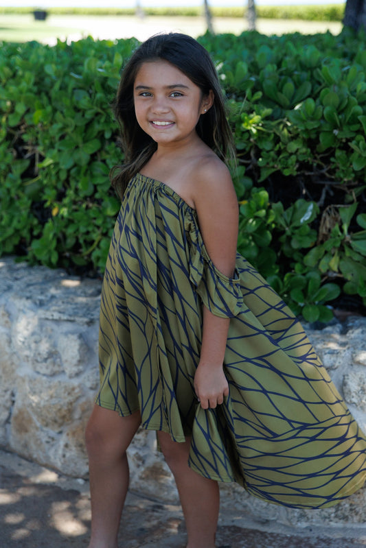 Keiki Makamae Dress Dri-Fit | Upena Brown