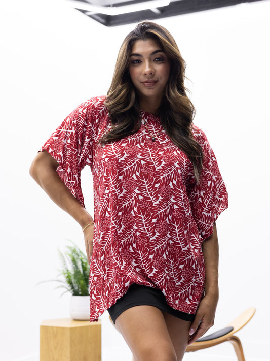 Lola Blouse | Red Ulu (KALA MAI)