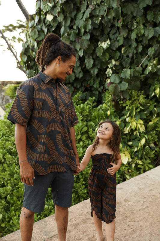 Men's Aloha Shirt | Kapa Brown