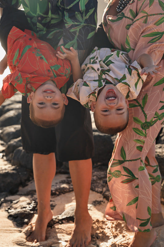 Keiki Aloha Shirt | Hilo Ti Leaf (KALA MAI)