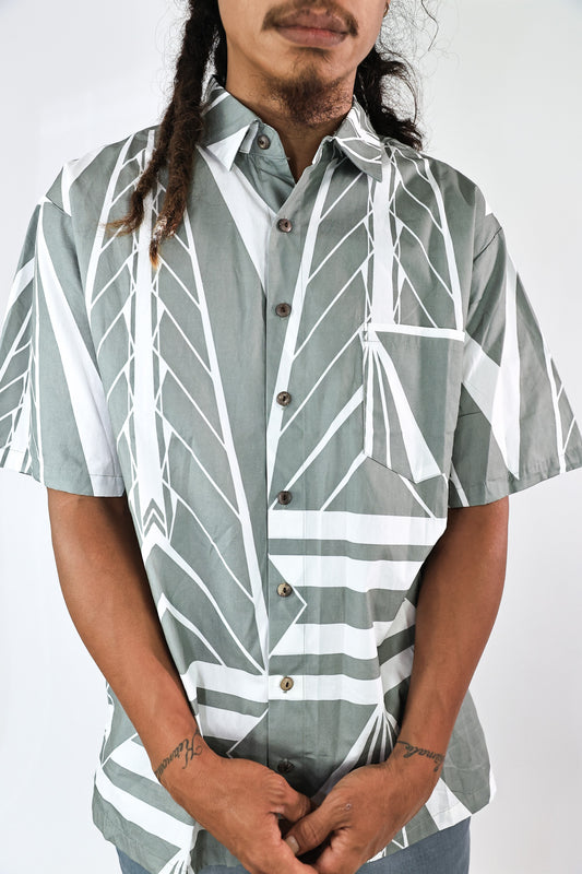 Men's Aloha Shirt Full Button Down | Lauhala Niho
