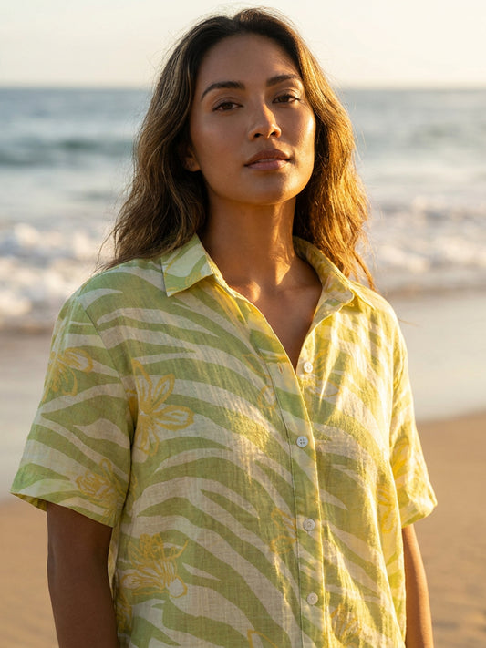Summer Shorts Set | Zebra Limeade