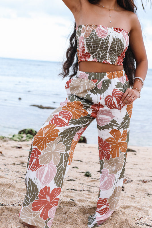 Hele Palazzo Pants Gauze | Island Vintage Tropical LexBreezy Hawaii Hele Palazzo Pants Gauze | Island Vintage Tropical LexBreezy Hawaii