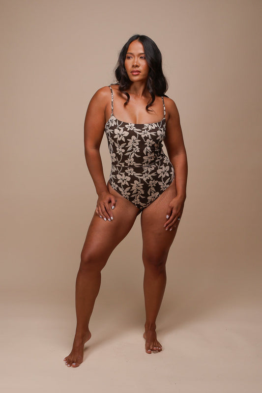 Kayla Bodysuit | Orchid Ti Leaf Brown ABT x LBH