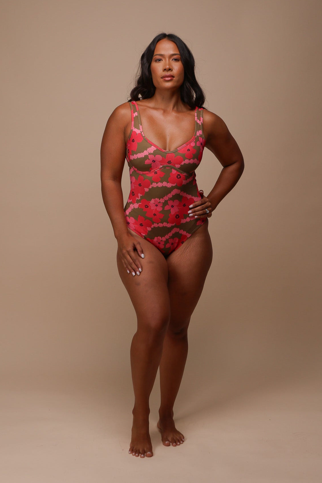 Aura Bodysuit | Pua Kala Lei Mocha ABT x LBH – LexBreezy Hawaii