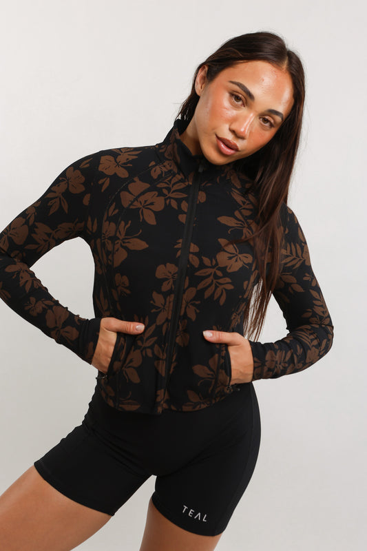Contour Jacket | Pua Okika Mocha Black ABT X LBH