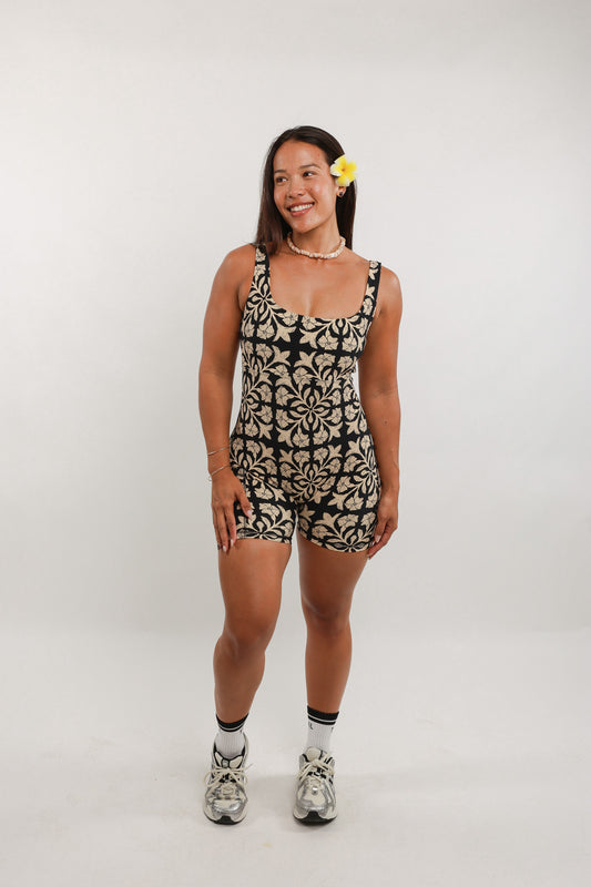 Lexbreezy Jumpsuit | Quilt Black Brown ABT X LBH