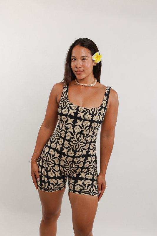Lexbreezy Jumpsuit | Quilt Black Brown ABT X LBH