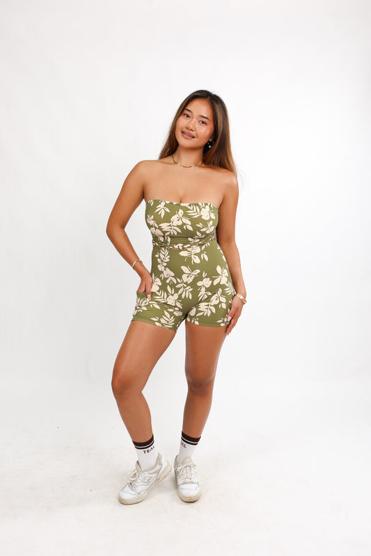 Paisley Strapless Jumpsuit