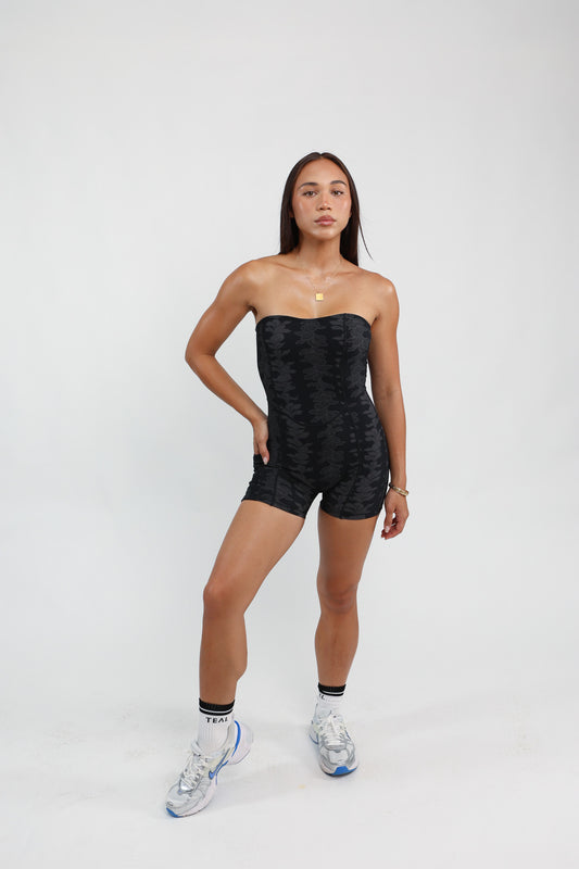 Sweetheart Strapless Jumpsuit | Aloha Lei Pele ABT X LBH