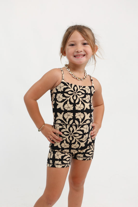 Keiki Kayla Jumpsuit | Quilt Black Brown ABT X LBH