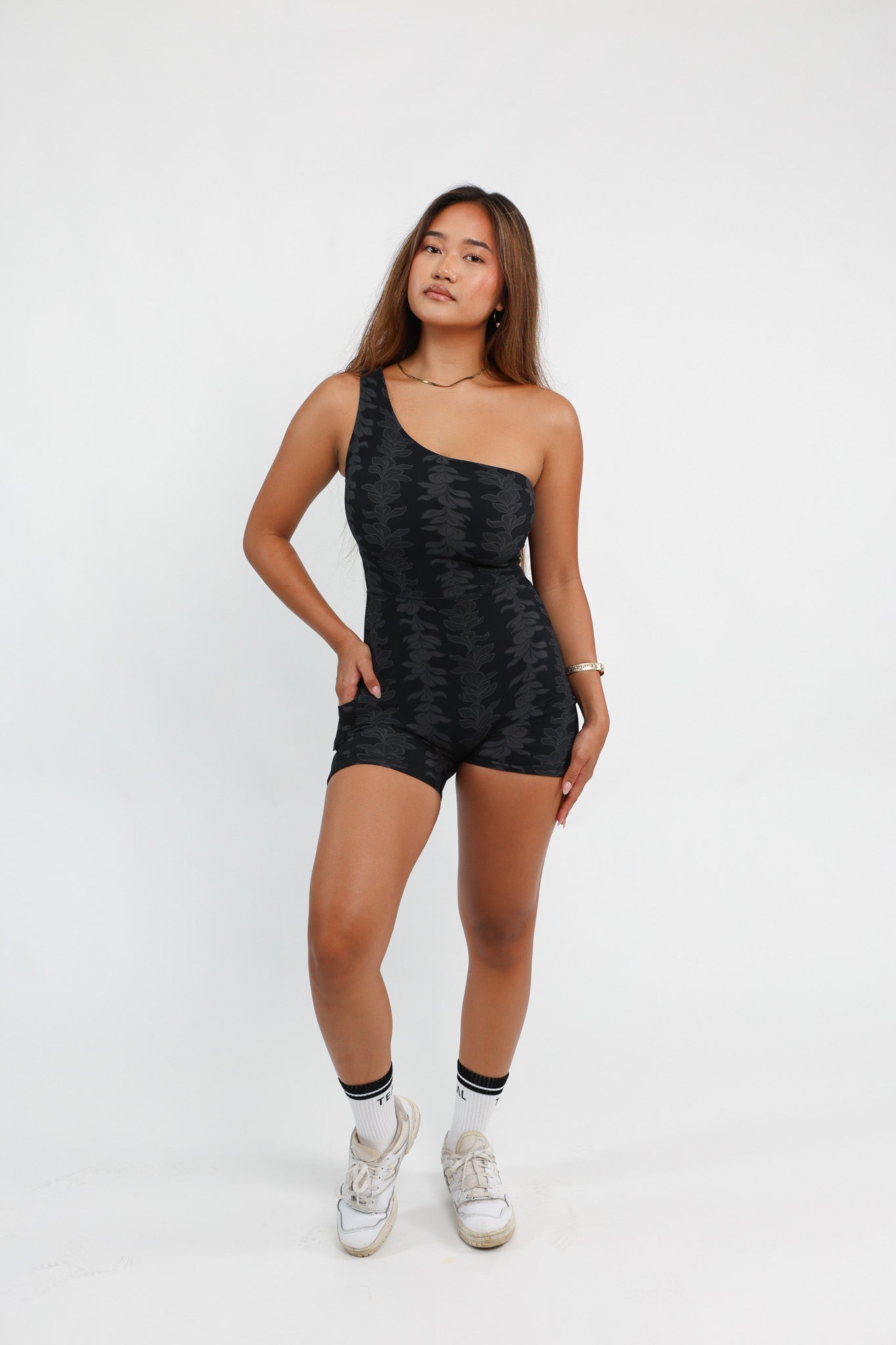 One Shoulder Jumpsuit | Aloha Lei Pele ABT X LBH – LexBreezy Hawaii