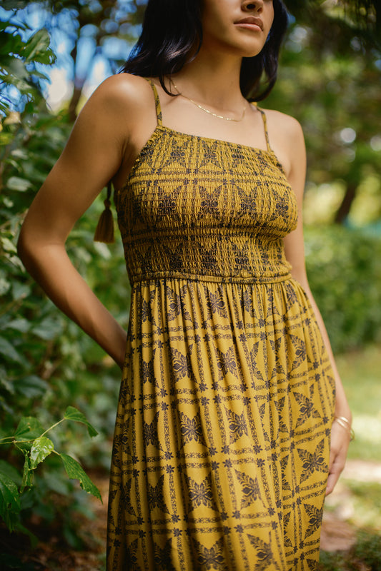 Nohea Dress | Heirloom Black & Seaweed
