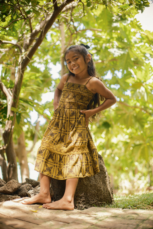 Keiki Nohea Dress | Heirloom Black & Seaweed