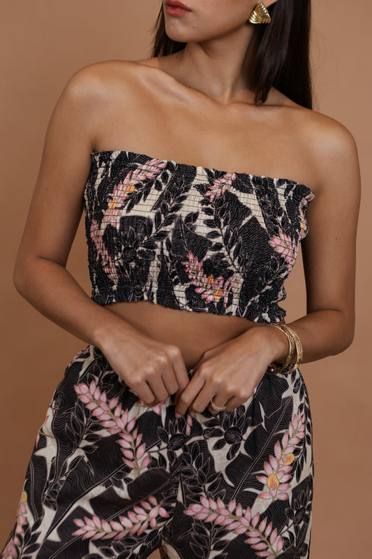 Smocked Bandeau | Shell Banana Apricot