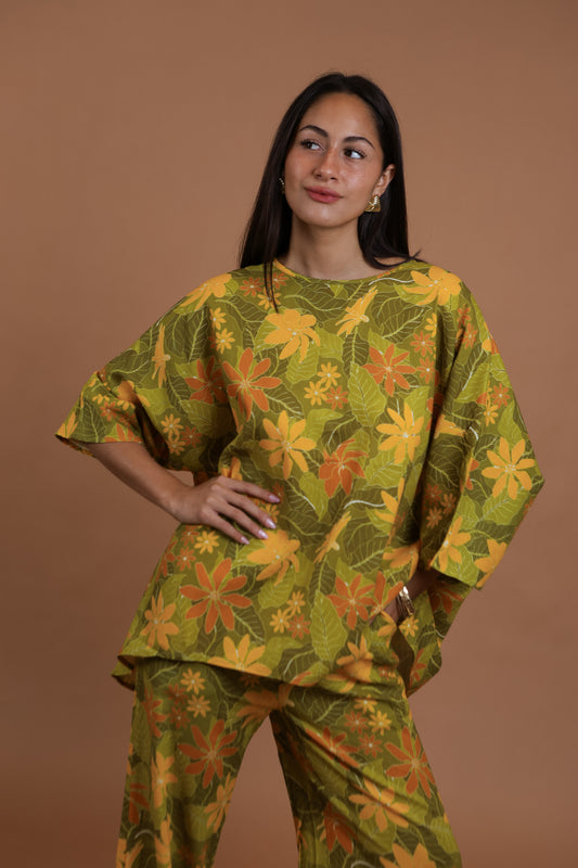 Makuahine Blouse | Kula Gardenia Green