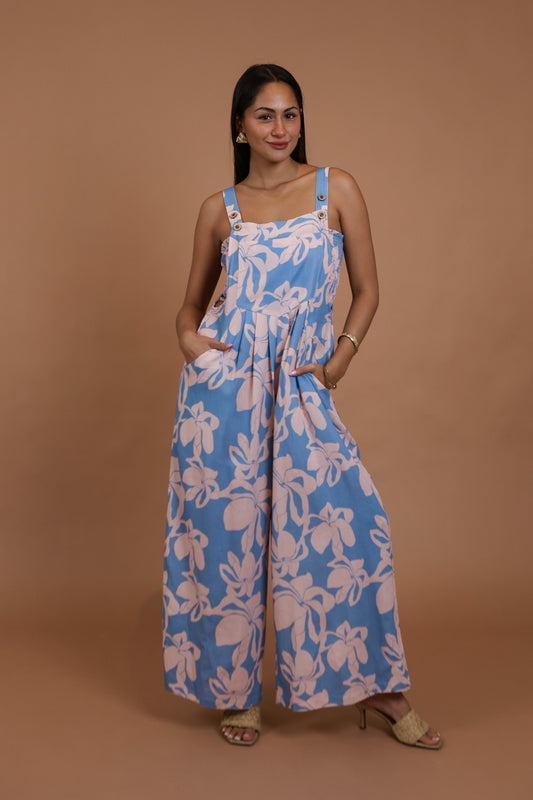 Bridget Overall Jumper | Puakenikeni Blue