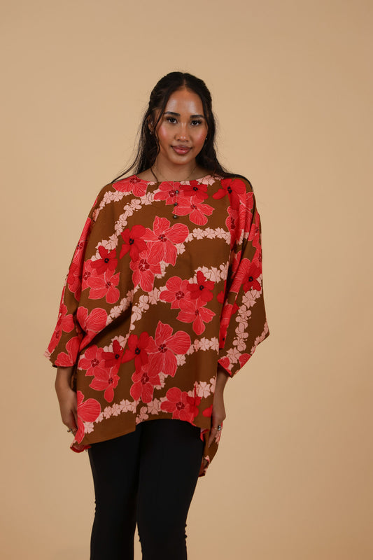 Makuahine Blouse | Pua Kala Mocha