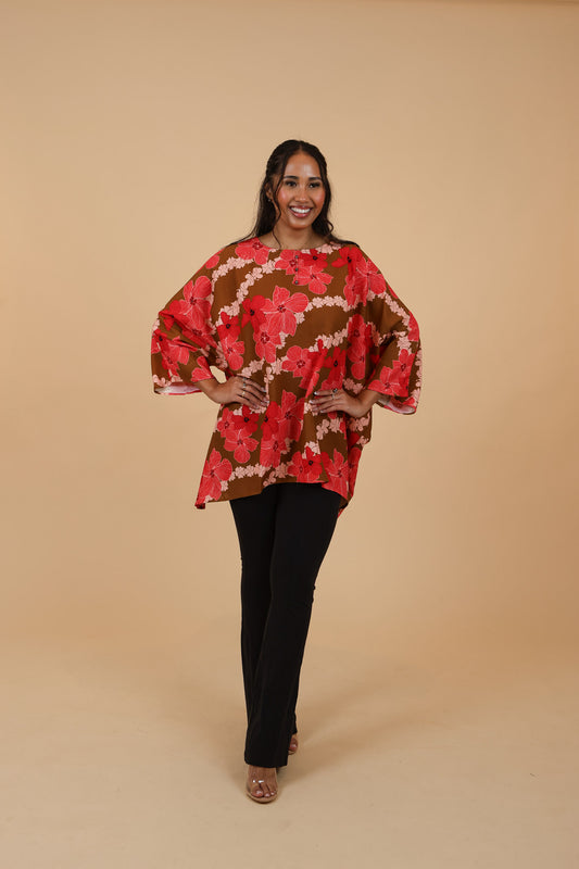 Makuahine Blouse | Pua Kala Mocha