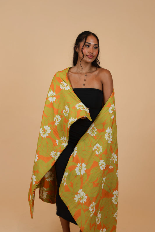 Blanket | Naupaka Yellow & Green