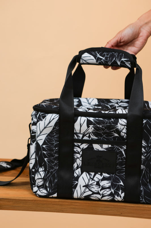 Pau Hana Cooler | Heliconia Breeze Black/White