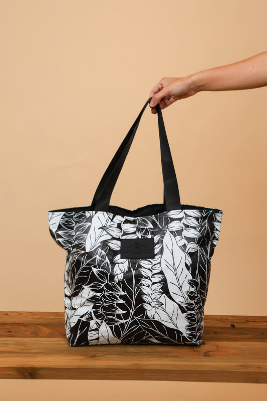 Tita Tote | Heliconia Breeze Black/White