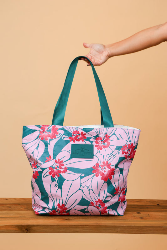 Tita Tote | Naupaka Teal/Pink