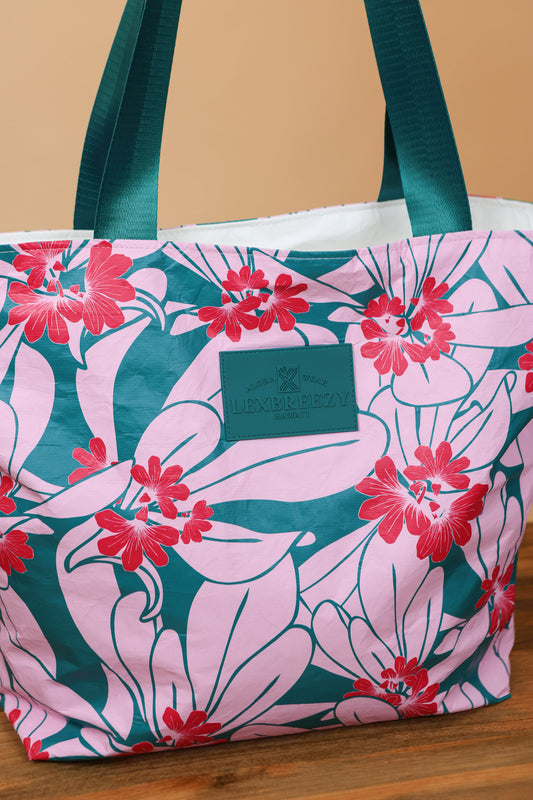Tita Tote | Naupaka Teal/Pink