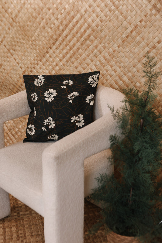 Pillow Cover | Naupaka Black