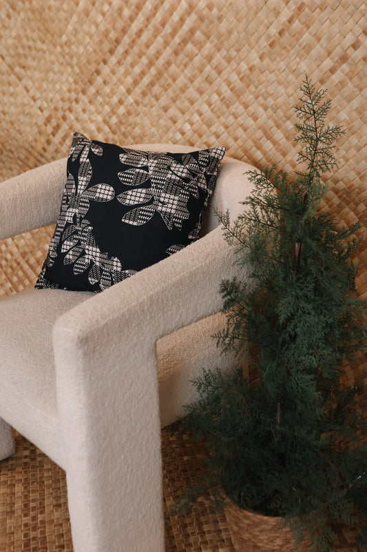 Pillow Cover | Palaka Fern Black