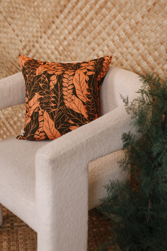 Pillow Cover | Heliconia Breeze Peach/Green