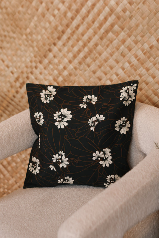Pillow Cover | Naupaka Black