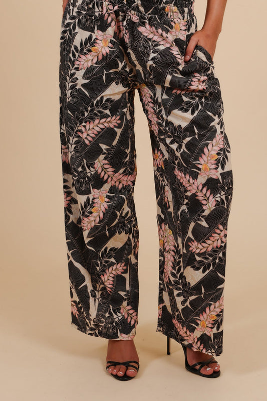 Hele Palazzo Pant | Shell Banana Apricot (KALA MAI)
