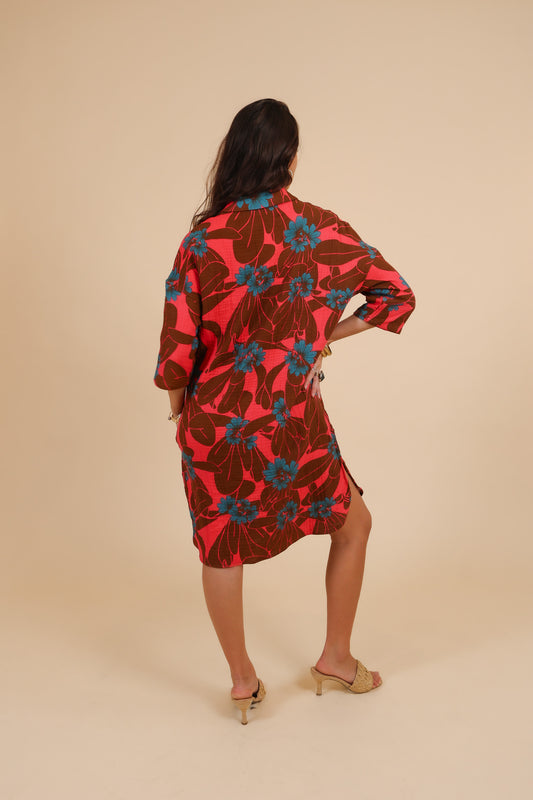 Kira Long Dress | Naupaka Red (BLACK FRIDAY / KALA MAI)