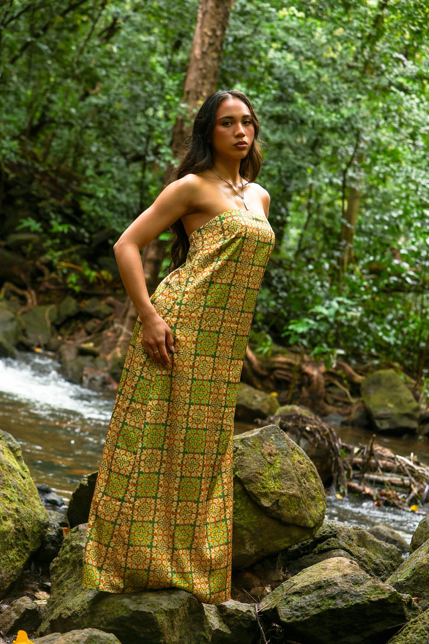 Wahine Slip Dress | Palaka Quilt Pineapple – LexBreezy Hawaii