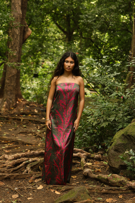 Wahine Slip Dress | Heliconia Tribal Fruit Punch