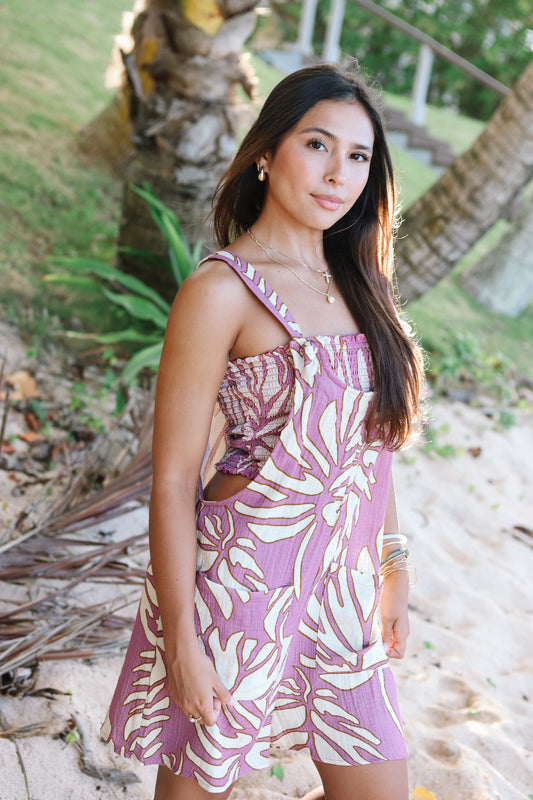 Bridget Short Overall JUMPER ONLY | Monstera (KALA MAI)