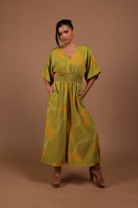 Vacay Long Jumpsuit | Lauae Green