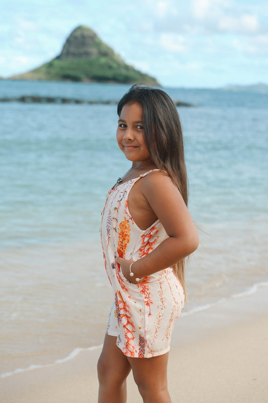 Keiki Noe Romper | Aloha Heirloom Lei