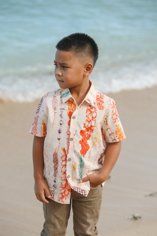 Keiki Boys Aloha Shirt | Aloha Heirloom Lei
