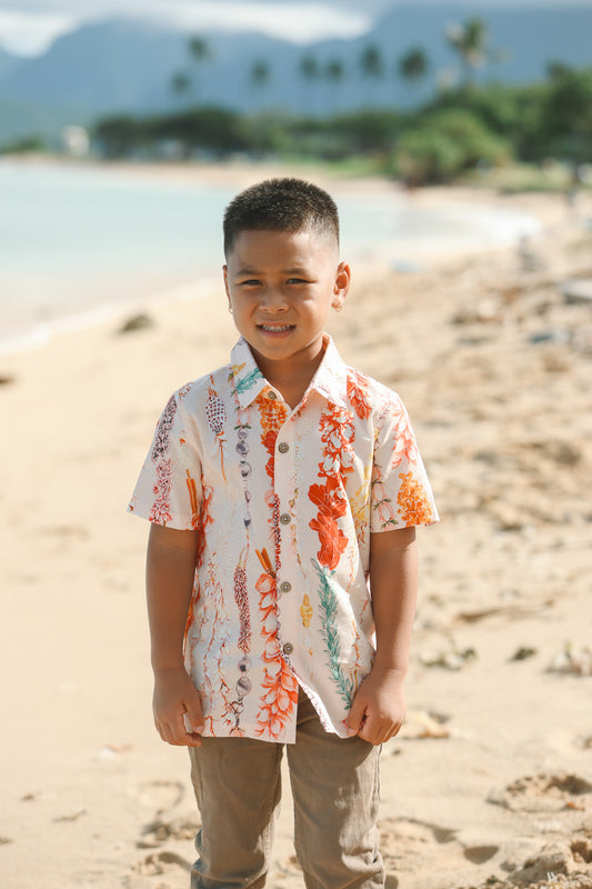 Keiki Boys Aloha Shirt | Aloha Heirloom Lei