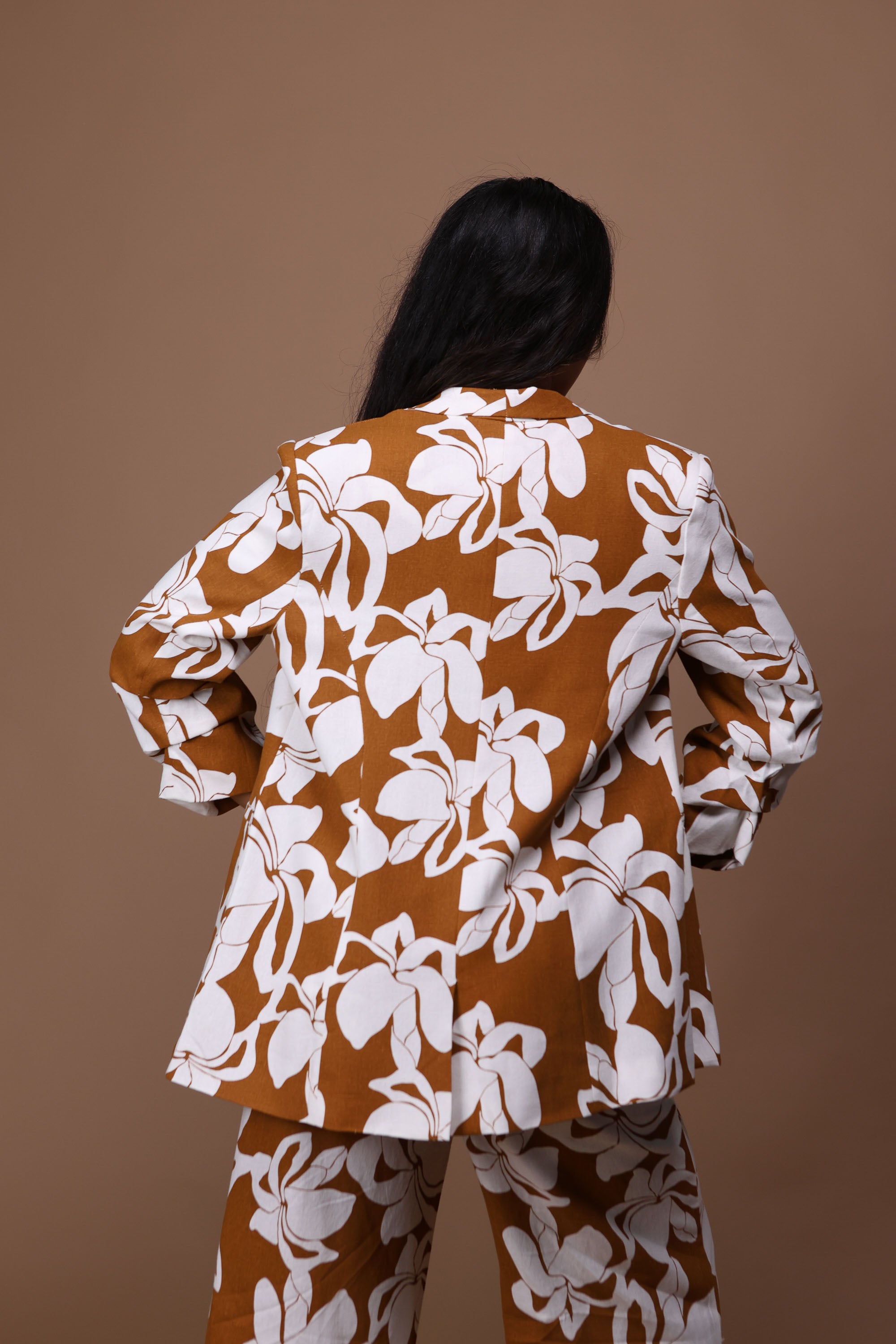 Blazer Cardigan | Puakenikeni Brown – LexBreezy Hawaii