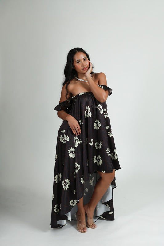 Makamae Dress | Naupaka Brown