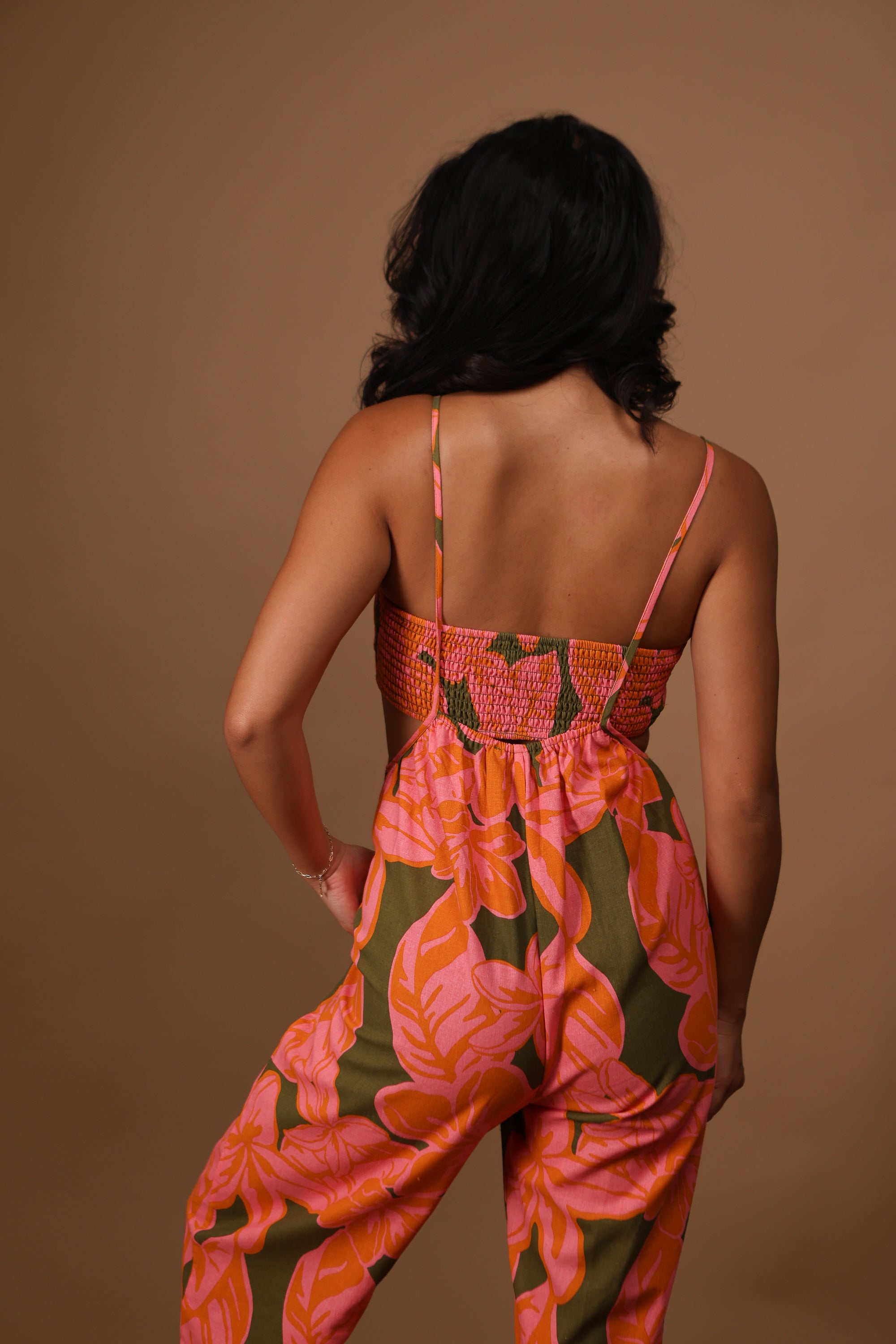 Keila Two-Piece Jumper Linen | Pua Melia Guava – LexBreezy Hawaii