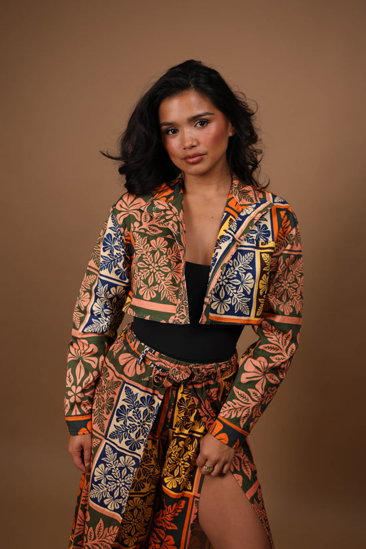 Cropped Denim Jacket | Anuenue Quilt