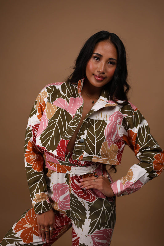 Cropped Denim Jacket | Island Vintage Tropical