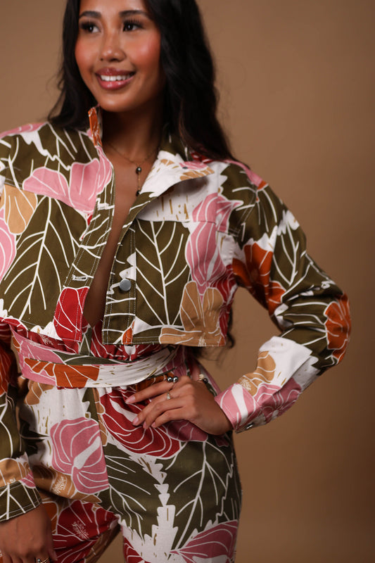 Cropped Denim Jacket | Island Vintage Tropical