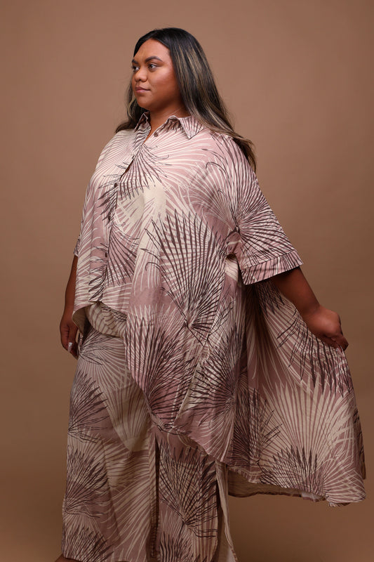 Hilo Blouse | Loulu Palm Grey