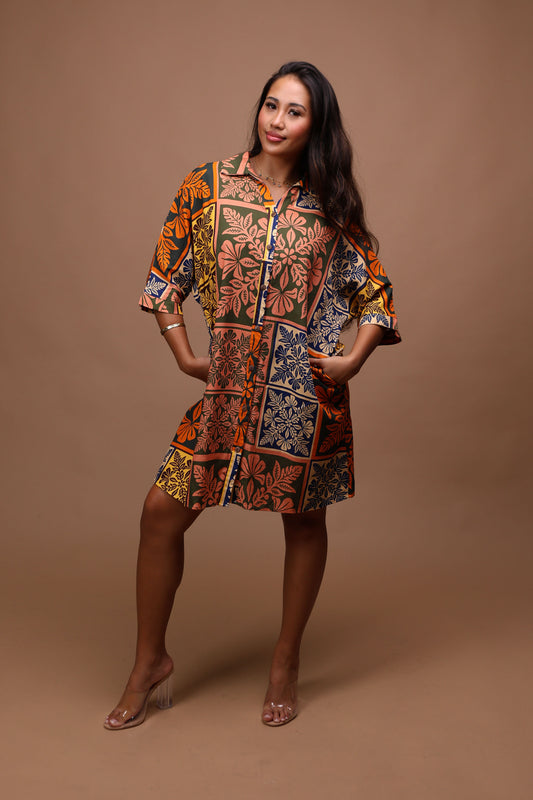 Aloha Button Down Dress | Anuenue Quilt